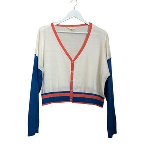 78 & Sunny Colorblock Cardigan Sweater Women Sz XL